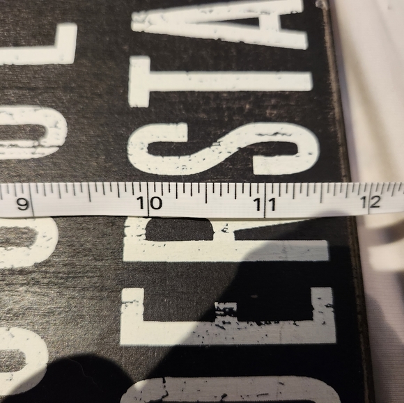 Rustic wood sign, light weight block - Picture 7 of 8